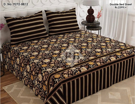 3 Pc’s Cotton King Size Bed Sheet Set code 0011