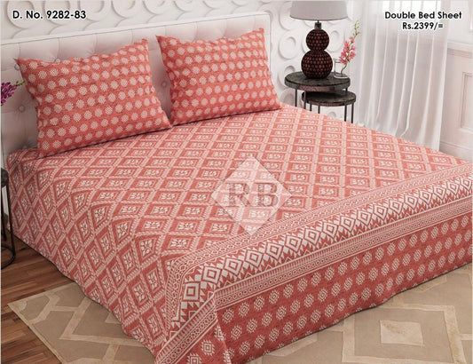 3 Pc’s Cotton King Size Bed Sheet Set code 0013