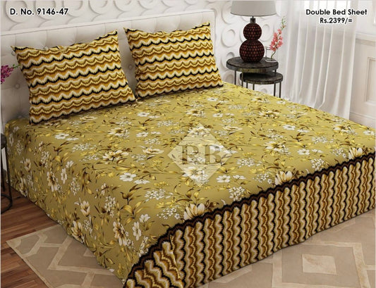 3 Pc’s Cotton King Size Bed Sheet Set code 0020