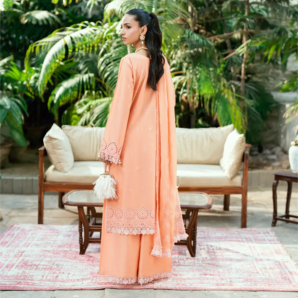 REGALIA GULKARI CHIKANKARI UNSTICHED 2025 DESIGN 09