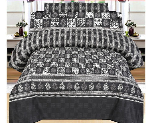 3 Pc’s Cotton King Size Bed Sheet Set code 0021