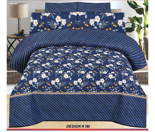 3 Pc’s Cotton King Size Bed Sheet Set code 0025