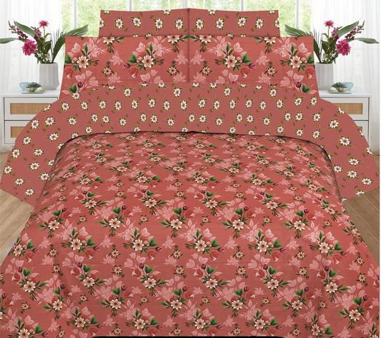 3 Pc’s Cotton King Size Bed Sheet Set code 0028
