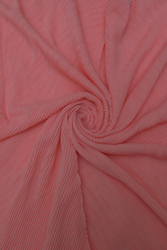 Crumpled Hijab - Flamingo