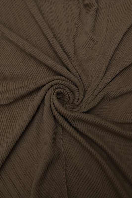 Crumpled Hijab - BROWN