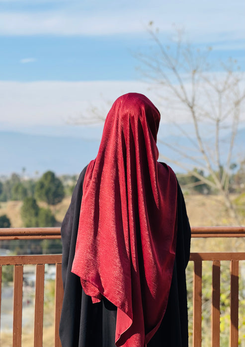 Black Silken Hijab (Copy)