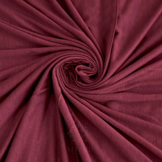 Maroon Cotton Jersey Hijab