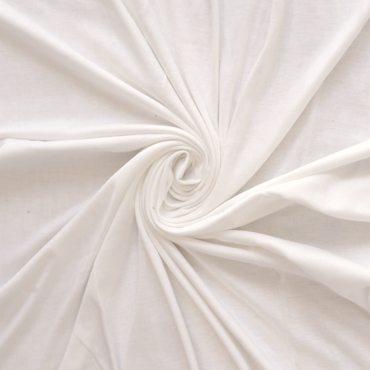 Off White Cotton Jersey Hijab