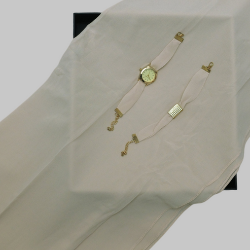 HONEY Georgette Hijab + Watch + Bracelet + Gift Sett