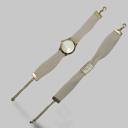 HONEY Georgette Hijab + Watch + Bracelet + Gift Sett
