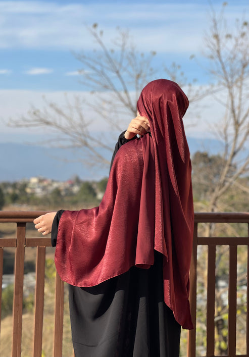 Black Silken Hijab (Copy)